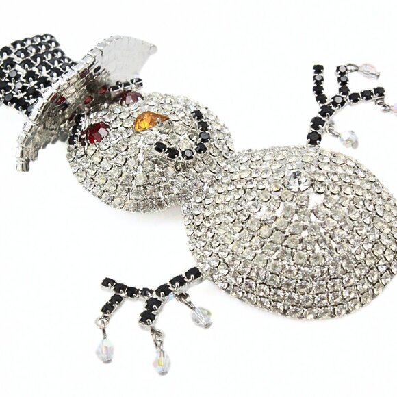 Kirks Folly Limited Edition 068/500 Massive Snowman Brooch - Picture 3 of 12